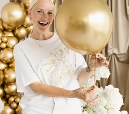 Латексный шар «Glossy» золотой (30 см, PartyDeco) 1 Латексный шар «Glossy» золотой (30 см, PartyDeco) 1