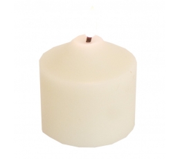 LED свеча, белая (7,5х9,5 см)