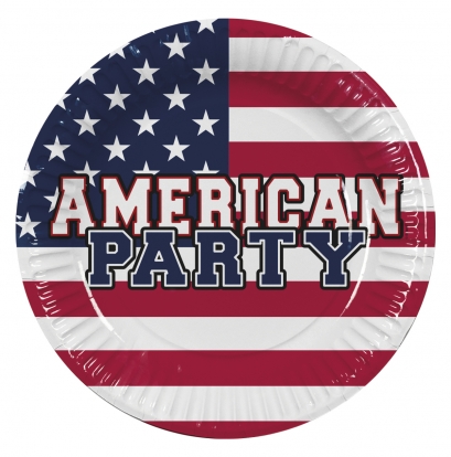  Тарелки "American party" (10 шт./23 см)