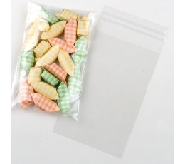 Мешочек для сладостей, прозрачный заклеивающийся (10x15 см)