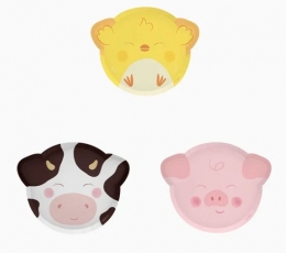 Набор тарелок ''Сельскохозяйственные животные - 2'' (6 шт./20х25 см)