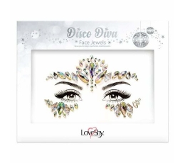 Наклейки-бриллианты на лицо "Disco Diva" 