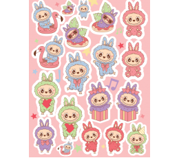 Наклейки "Лабубу"