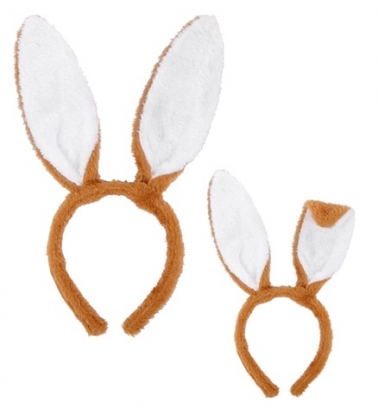 Oбодок "Коричневые заячьи ушки"