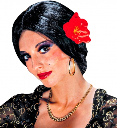 Парик с цветком "Carmen"