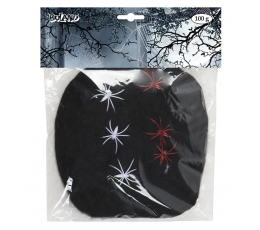 Паутина с пауками, черная (100 г)