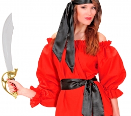 Пиратская блузка, красная (M)