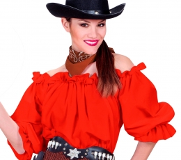 Пиратская блузка, красная (M) 0