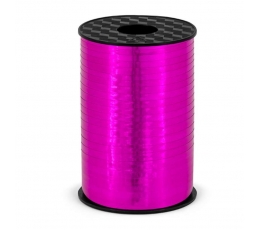 Пластиковая лента, ярко-розовая, блестящая (5 мм / 225 м)
