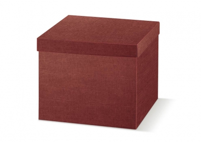 Подарочная коробка с крышкой, бордового цвета (29X29X24 cm)