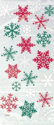 Подарочные мешочки "Рождественские снежинки" (20 шт) 
