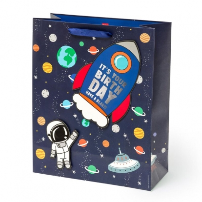 Подарочный пакет "Space" (26,5х32,5х11,5 см)