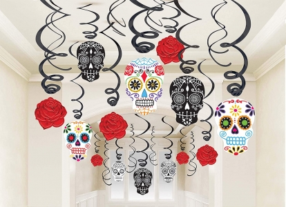 Подвесные декорации "Day of the Dead" (30 шт.)