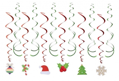 Подвесные украшения "Новогодние украшения" (12 шт.)