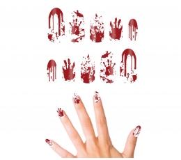 Клеевые ногти "Кровь"