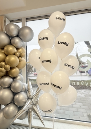 Рекламные шары с логотипом "Sinsay"