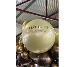 Индивидуальная наклейка на воздушный шар "VELVETOUCH''