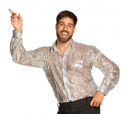 Рубашка Disco, серебристый блеск (XL)