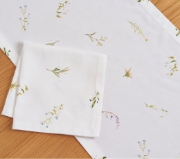 Салфетка "Lamina", белая тканевая (45×45 см) 0