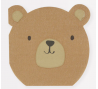 Салфетки фигурные "Медведь" (16 шт.)