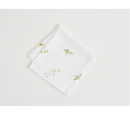 Салфетка "Lamina", белая тканевая (45×45 см)