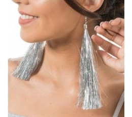 Серьги "Серебряные кисточки"