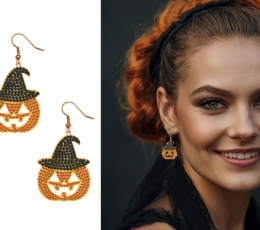 Серьги "Тыква" 1