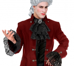 Шейный платок с манжетами, черный 1