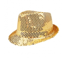 Шляпа, блестящее золото