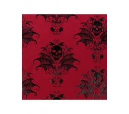 Скатерть-дорожка "RED VELVET TABLE RUNNER BLACK BAROQUE" (28 см x 3 м)