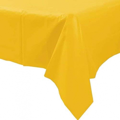 Скатерть , ярко желтая(137x274 см)