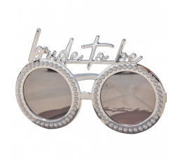 Солнцезащитные очки "Будущая невеста", серебро с жемчугом