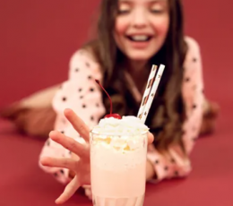 Соломинки "Розовые золотые звёздочки" (10 шт.) 1