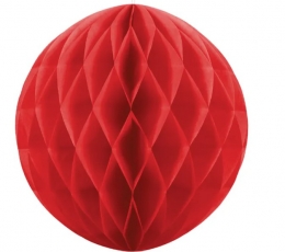 Сотовый шар, красный (30 см)