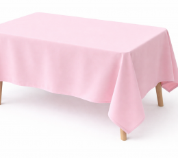 Staltiesė, medžiaginė rausva (145x250 cm)