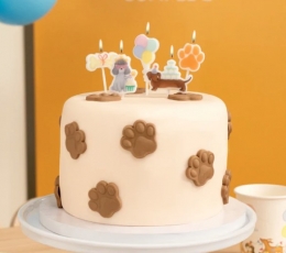 Свечи  "День рождения щенков" (5 шт.) 1