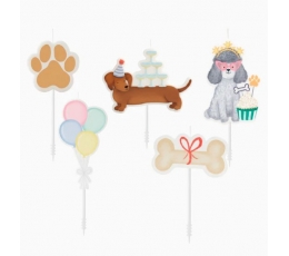 Свечи  "День рождения щенков" (5 шт.)