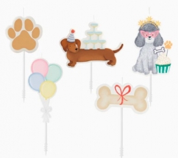 Свечи  "День рождения щенков" (5 шт.)