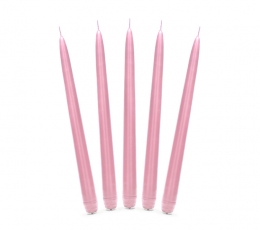 Свечи, длинные розовые (10 шт.)