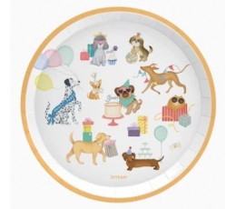 Тарелки "День рождения щенка" (6 шт./17 см)