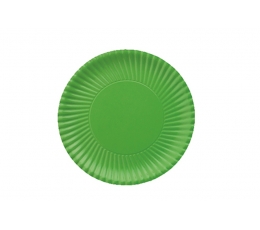 Тарелки гофрированные зеленые (10 шт. / 18 см)