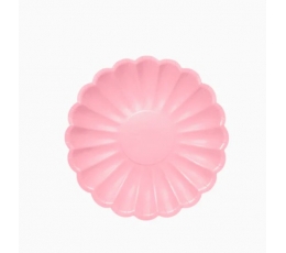 Тарелки с цветочными узорами, розовые (8 шт./18 см)