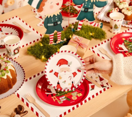 Тарелки "Santa Claus" (6 шт./17 см) 1 Тарелки "Santa Claus" (6 шт./17 см) 1