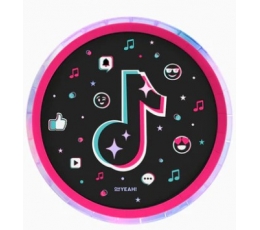 Тарелки «Музыкальные ноты» (8 шт./17 см)