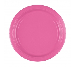 Тарелочки , розовый (8 шт./22.2 см)