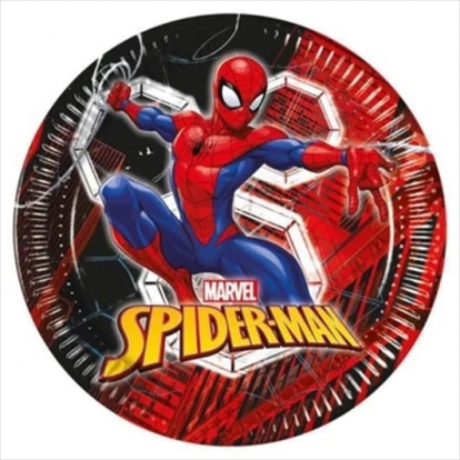 Тарелочки "Spiderman World" (8 шт./23 см)