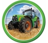 Тарелочки "Тракторы" (8 шт/ 18 см)