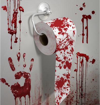 Туалетная бумага «Забрызганная кровью»