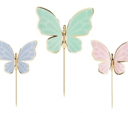 Украшения для торта «Бабочки» (9 шт.)