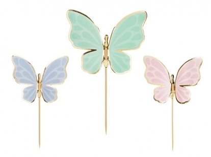 Украшения для торта «Бабочки» (9 шт.)